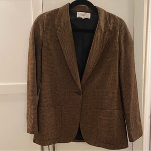 Vintage Christian Dior Houndstooth Blazer Size 8